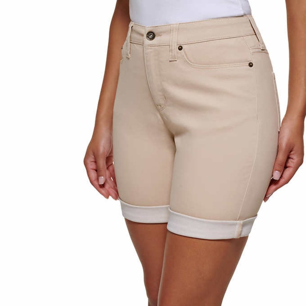NWT DKNY Bermuda Shorts Black Denim - Picture 11 of 11
